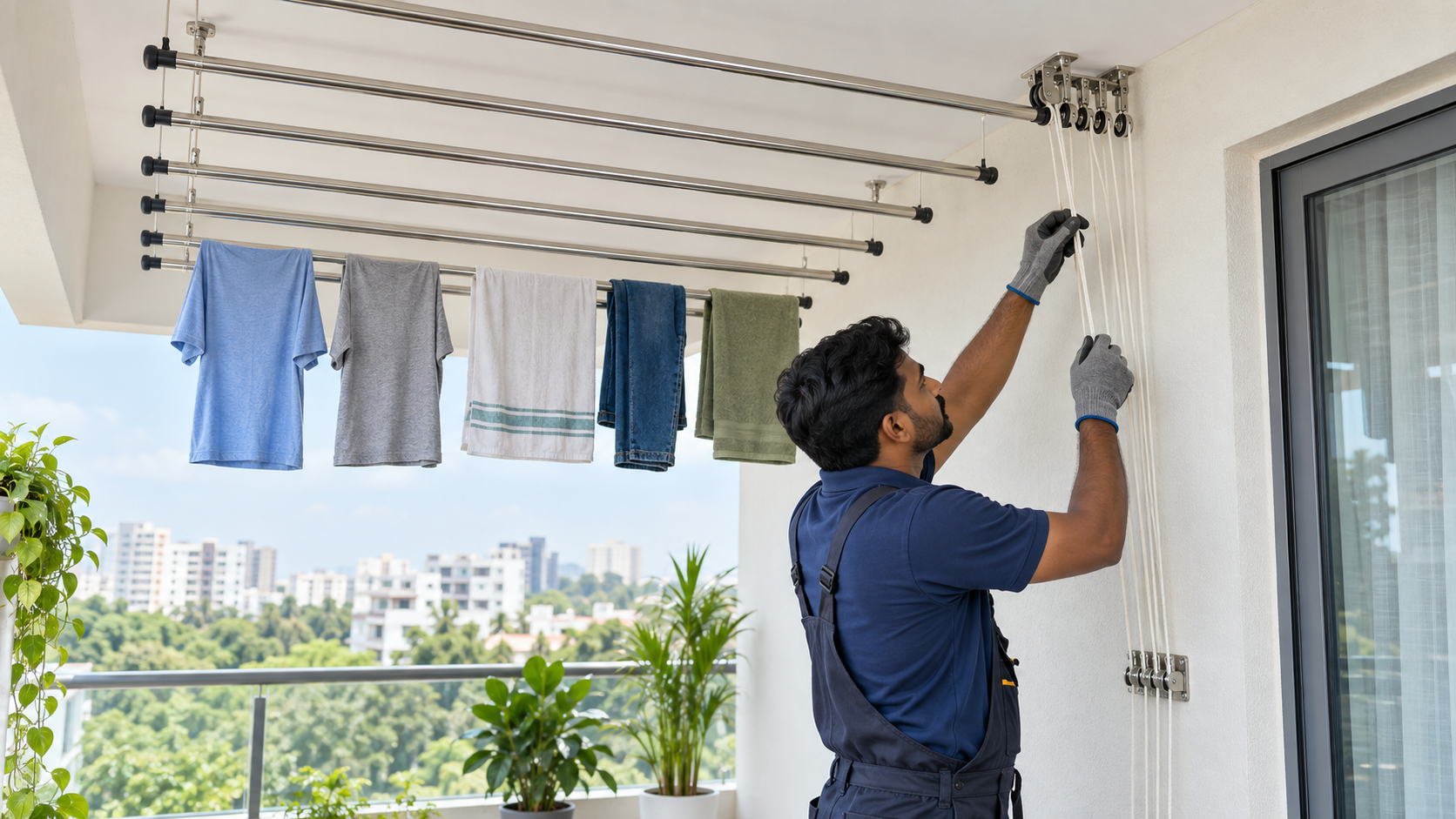 Pull N Dry cloth hanger repair service in Bangalore