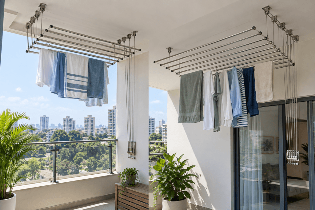 Heavy-Duty Clothes Drying Hanger